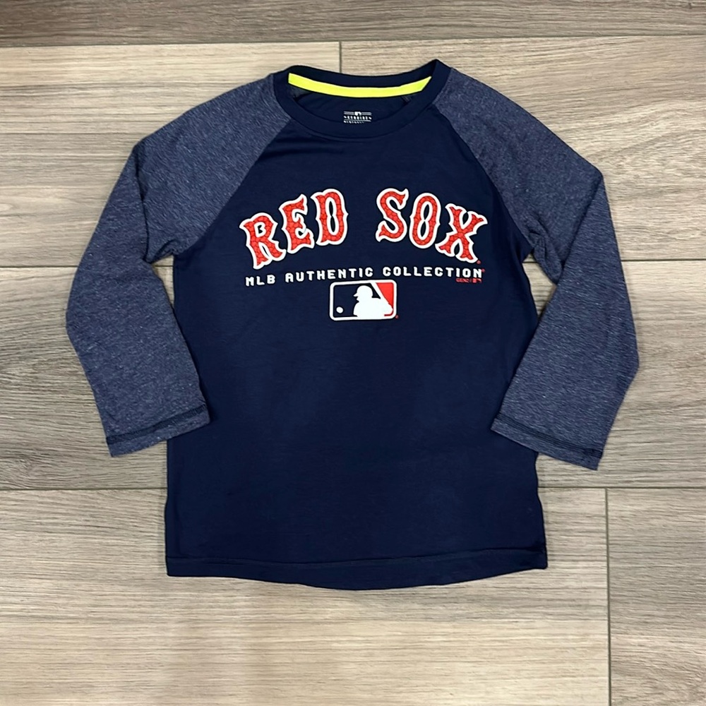 Boys Authentic Red Sox long sleeve shirt